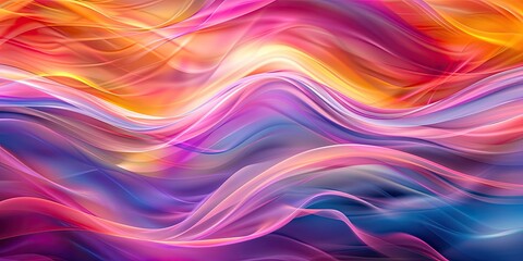 Obraz premium Abstract Colorful Swirling Waves