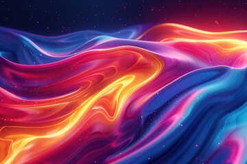 Obraz premium Abstract Liquid Swirls of Color