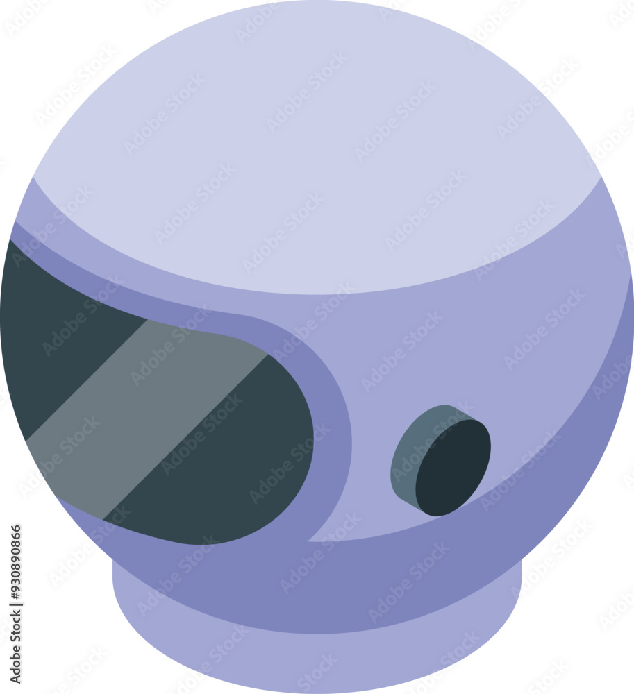 Aufkleber astronaut helmet is protecting from open space during a space mission