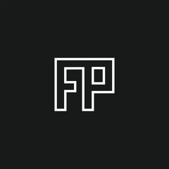 ER vector letter alphabet logo design in vector format. Minimal perfect concept intials