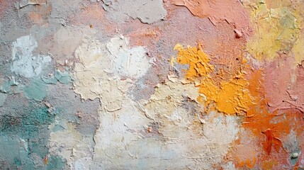 Obraz premium messy wall stucco texture background. Decorative wall paint , ai