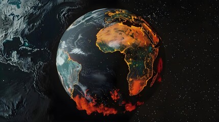 Global Warming - A Satellite Image of Earth