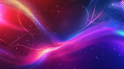 Fototapeta premium Abstract Glow Waves