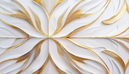 a white and gold abstract background featuring intricate lines ideal for use in graphic design branding or as a decorative element