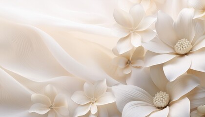 background featuring neutral flowers soft gradients and flowing textures