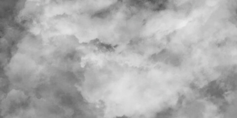 Textured soft white clouds of smoke and fog on black background with gray vintage high detail fluffy cloud distressed textured in the light, abstract natural bright sky background with dark effect.