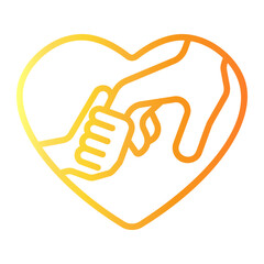 parenting Line Gradient Icon