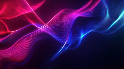 Obraz premium Abstract Neon Wave Background