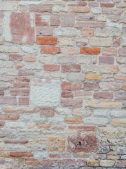 Textured Stone Wall with Various Colors and Patterns
