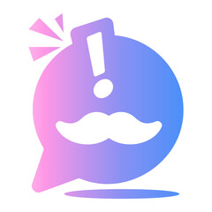 mustache Gradient icon