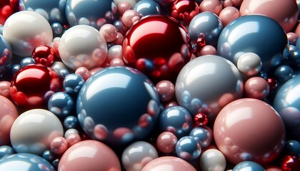 Reflective Spheres Ensemble 8K Ultra HD resolution wallpaper