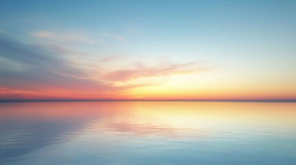 Obraz premium Calm Water Sunset with Reflection