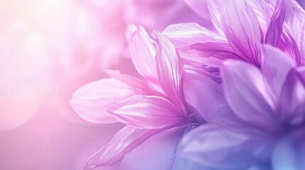 Soft Pastel Purple Flower Petals Macro Background