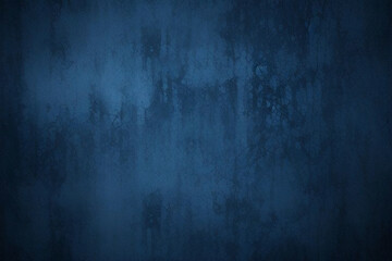 Obraz premium Dark blue limestone marble rough grunge cement smooth gradient wall backdrop texture background with high resolution. Old wall texture cement dark blue abstract dark color design background