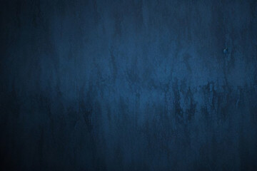 Obraz premium Dark blue limestone marble rough grunge cement smooth gradient wall backdrop texture background with high resolution. Old wall texture cement dark blue abstract dark color design background