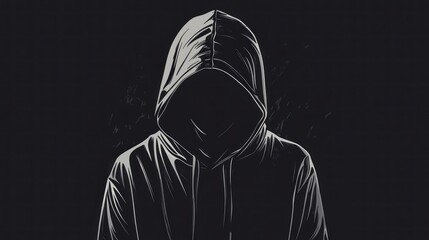 Mysterious Figure in a Hoodie