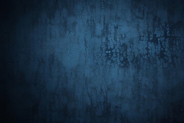 Obraz premium Dark blue limestone marble rough grunge cement smooth gradient wall backdrop texture background with high resolution. Old wall texture cement dark blue abstract dark color design background