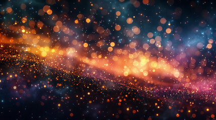 Blurred bokeh light on dark background