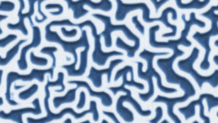 Detailed Fabric Texture: Blue and White Maze on Gray