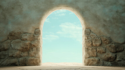 Fototapeta premium Holy Gothic Church: A Fairytale Castle Entrance