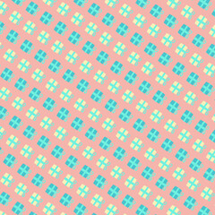 Colorful Gift Wrapped Box Present Birthday Christmas Special Occasion Pink 421