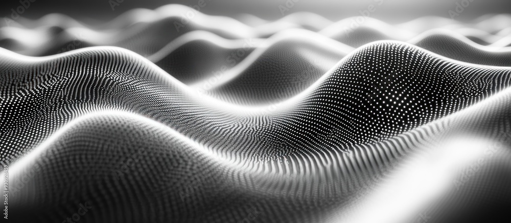 Poster Abstract Wavy Landscape