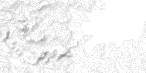 Vector seamless wave stripe topography map pattern camping grid cartography diagram black and white geometric carve wave line. abstract landscape topography line map wavy texture design background.