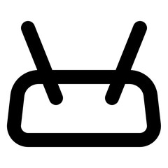 Home WiFi Router Outline Icon: Wireless Network Device Vector