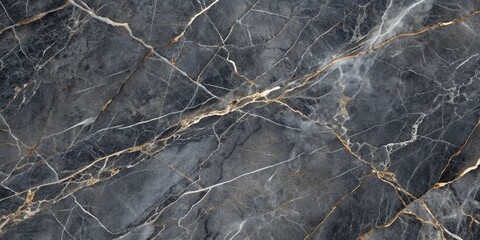 Dark gray glossy marble stone texture with precise veins and subtle shine, perfect for abstract home decoration, ceramic wall floor, and granite slab tile designs.
