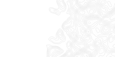 Vector seamless wave stripe topography map pattern camping grid cartography diagram black and white geometric carve wave line. abstract landscape topography line map wavy texture design background.