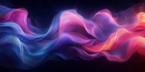 Fototapeta premium Textured Swirls of Cyan and Magenta Light, generative ai