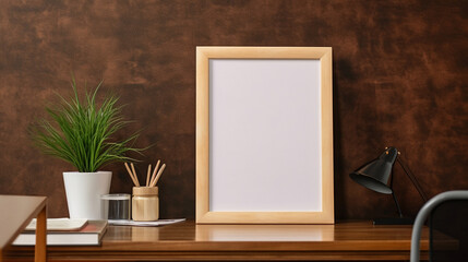 A display of blank picture frame mock-ups.