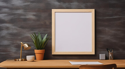 A display of blank picture frame mock-ups.