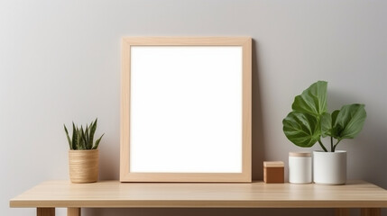 A display of blank picture frame mock-ups.