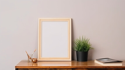 A display of blank picture frame mock-ups.