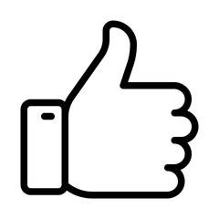 Obraz premium Like digital marketing icon illustration 