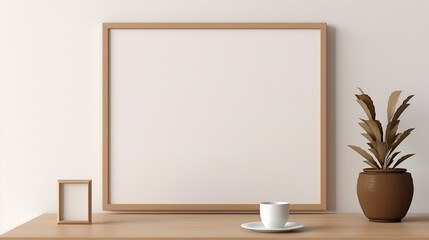 A display of blank picture frame mock-ups.