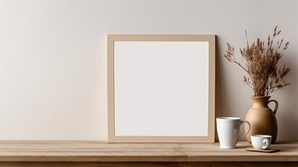 A display of blank picture frame mock-ups.