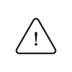 Exclamation danger sign illustration. attention sign trendy style illustration for web and app on white background..eps