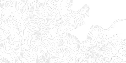Vector seamless wave stripe topography map pattern camping grid cartography diagram black and white geometric carve wave line. abstract landscape topography line map wavy texture design background.