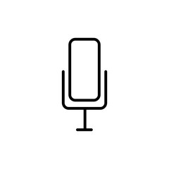 Microphone icon vector illustration. karaoke sign trendy style illustration for web and app on white background..eps