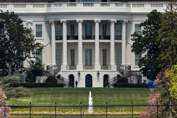 Closeup of the oval office at the White House in Washington, DC office of the president of the...