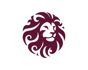 Lion Logo Design Vector Template. Lion Head Logo Icon Vector illustration