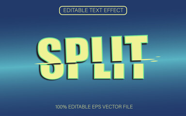 CUT editable text effect