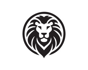 Lion Logo Design Vector Template. Lion Head Logo Icon Vector illustration