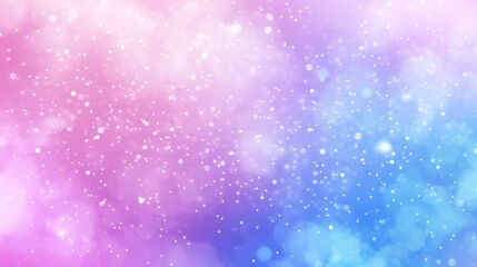 Fototapeta premium Abstract background with pink and blue gradient and white bokeh.