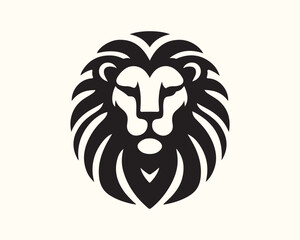 Lion Logo Design Vector Template. Lion Head Logo Icon Vector illustration
