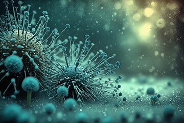 Microscopic View of Viruses