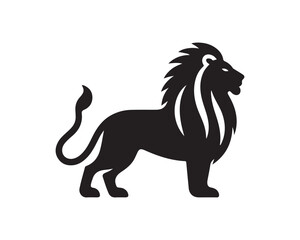Lion Logo Design Vector Template. 