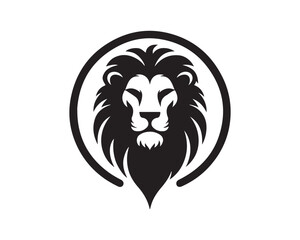 Lion Logo Design Vector Template. Lion Head Logo Icon Vector illustration